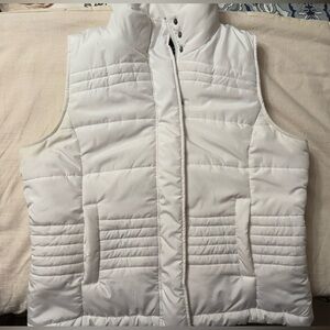 White Puffer Vest.